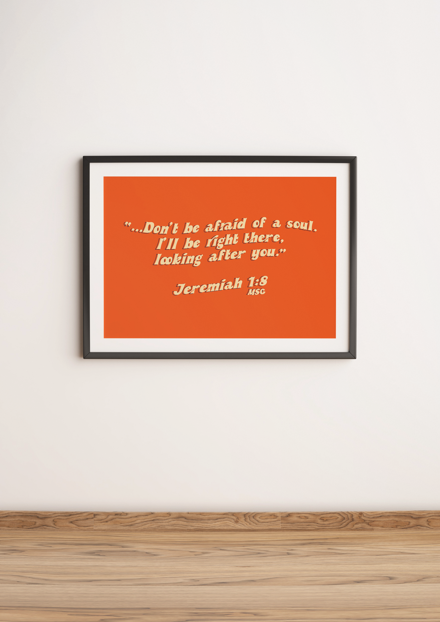 Jeremiah 1v8 Retro Print