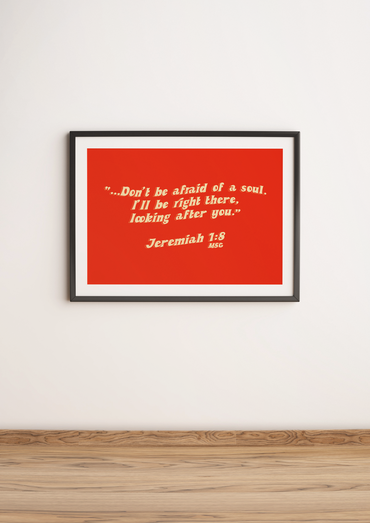 Jeremiah 1v8 Retro Print
