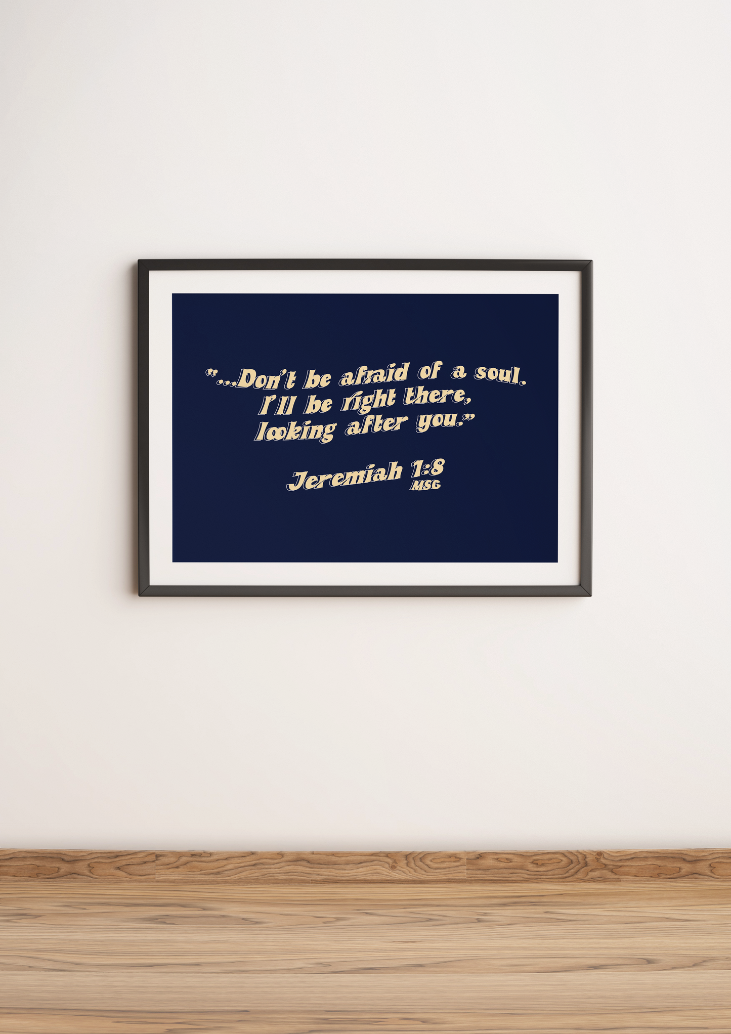 Jeremiah 1v8 Retro Print
