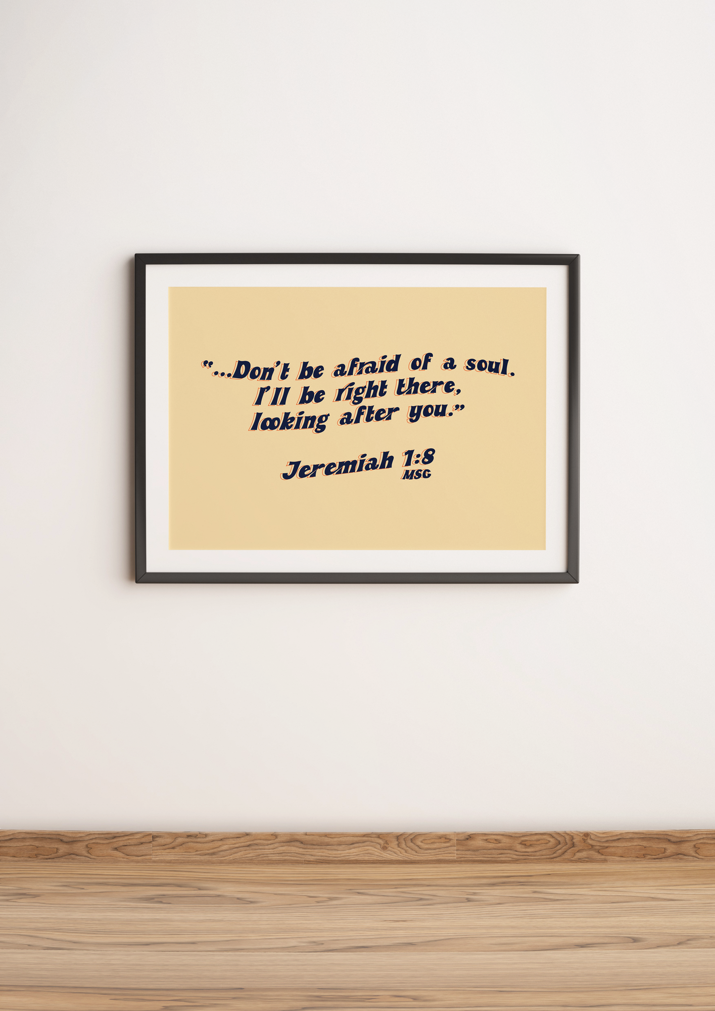 Jeremiah 1v8 Retro Print