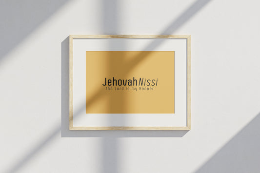Jehovah Nissi • The Lord My Banner Print