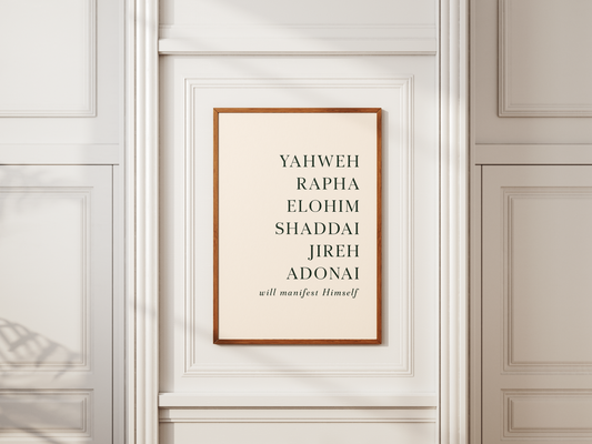 Yahweh Will Manifest Print
