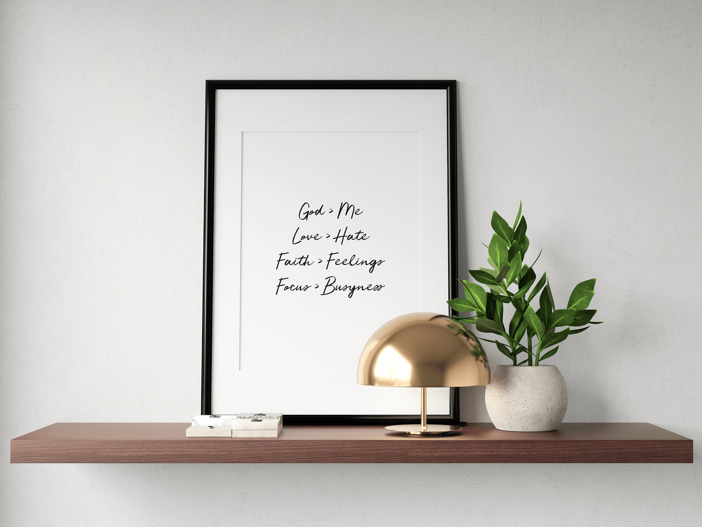 More of Him > Less of Me I Print