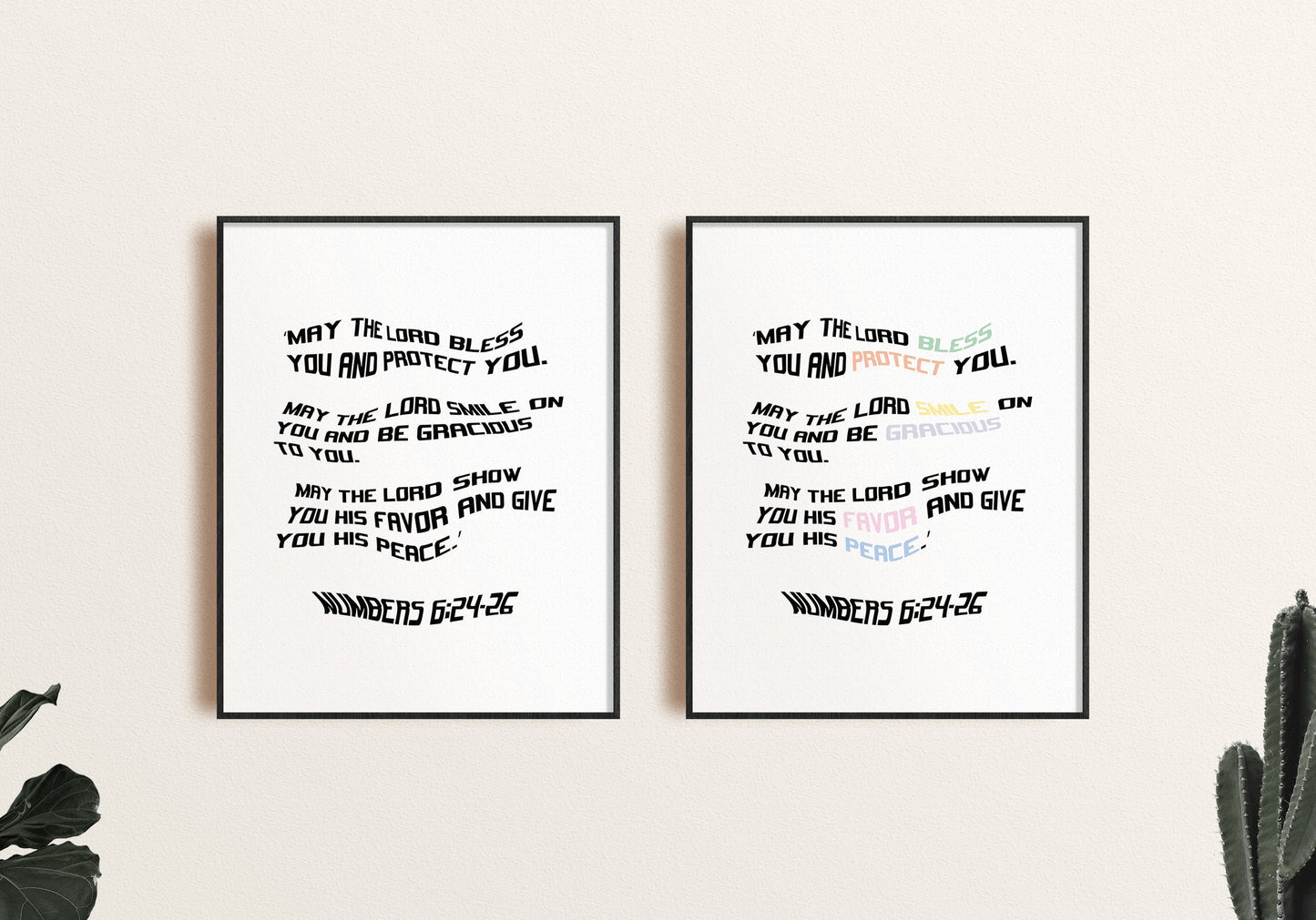 Aaronic Blessing - Numbers 6:24-26 Print
