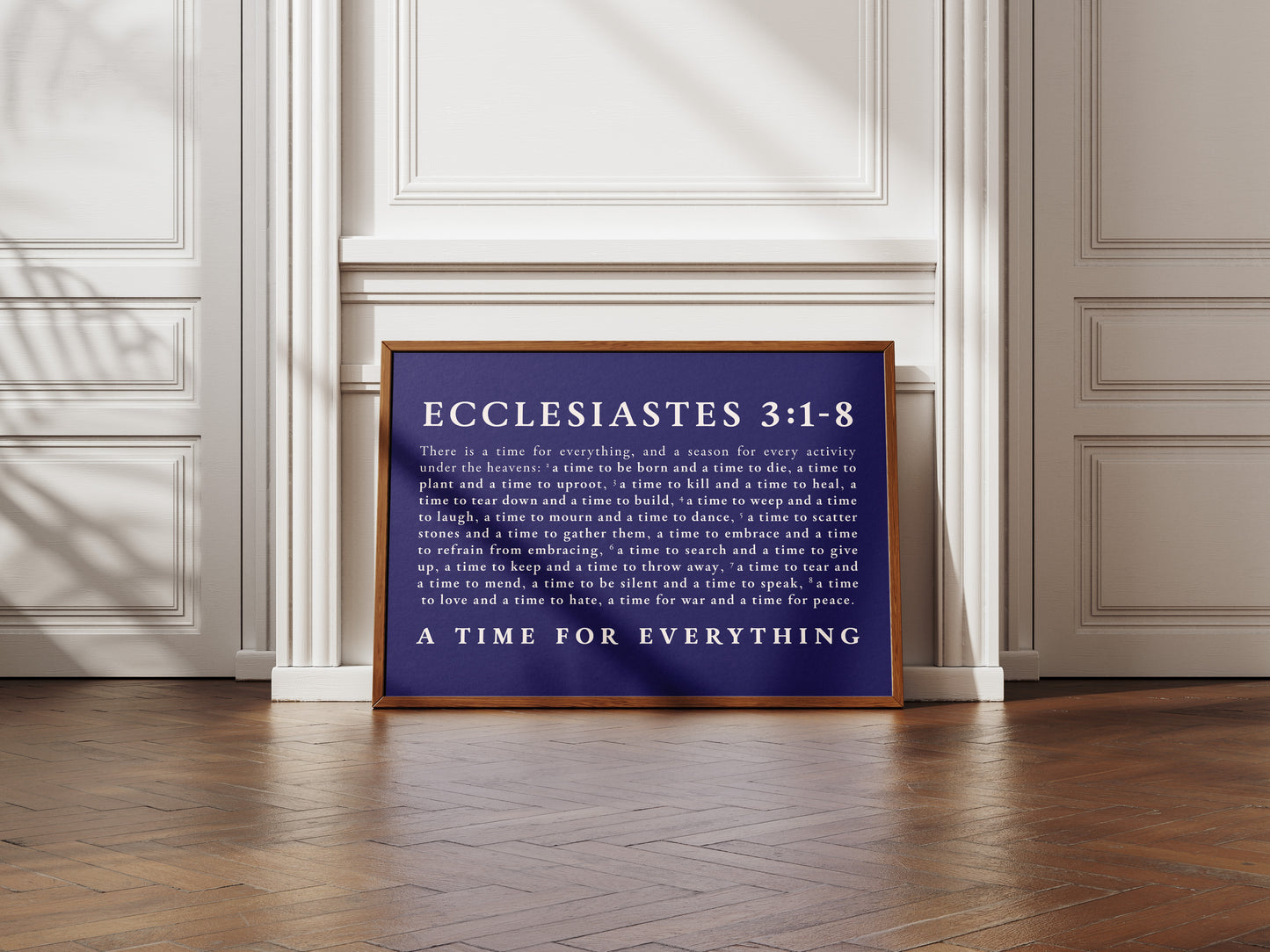 A Time for Everything - Ecclesiastes 3:1-8 Print