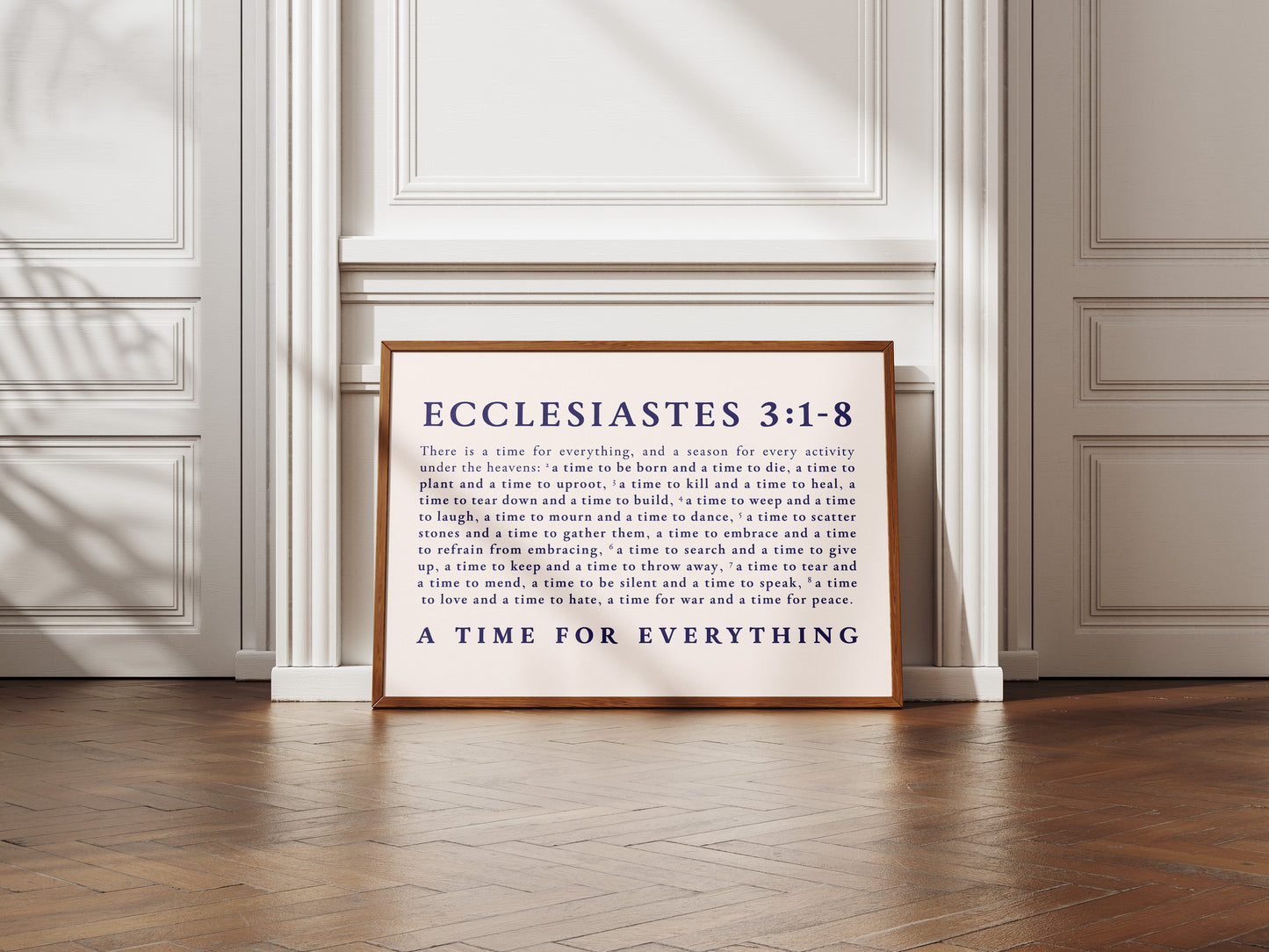 A Time for Everything - Ecclesiastes 3:1-8 Print