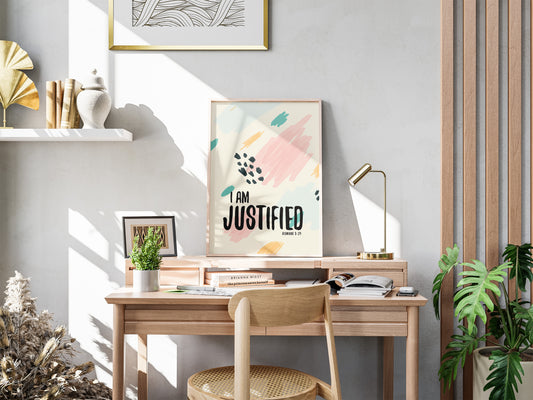 I am Justified - Romans 3:24 Print