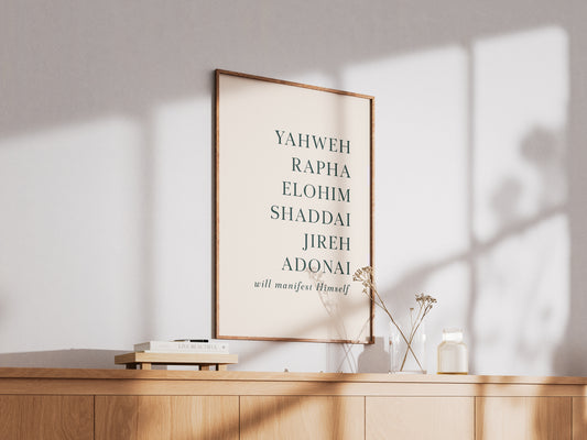 Yahweh Will Manifest Print