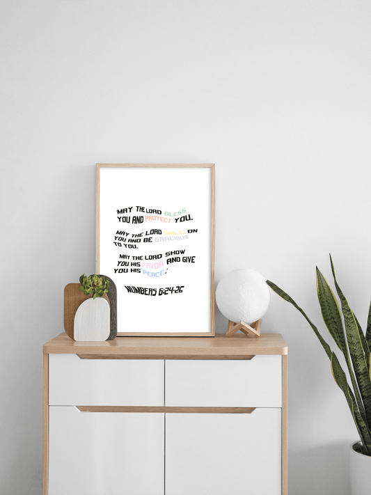 Aaronic Blessing - Numbers 6:24-26 Print