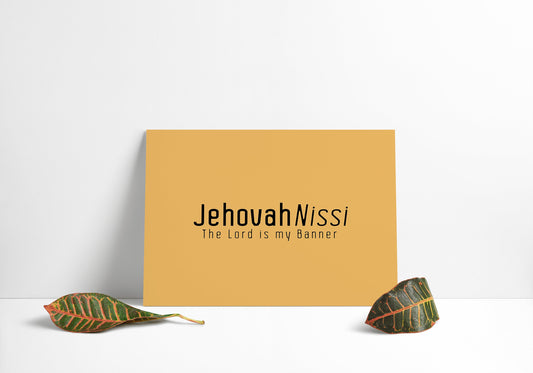 Jehovah Nissi • The Lord My Banner Print