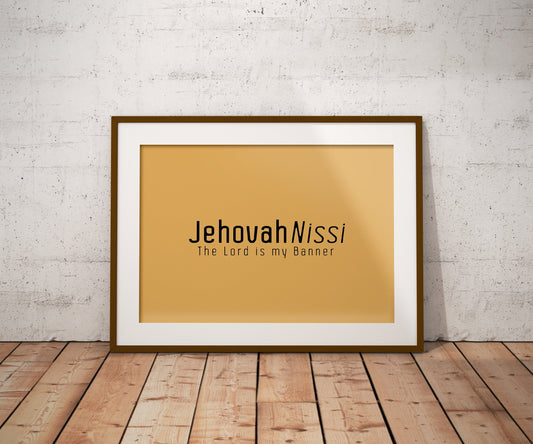 Jehovah Nissi • The Lord My Banner Print